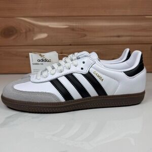 Adidas Samba OG Cloud White Core Black Gum B75806 Kids Sneakers Size 4.5